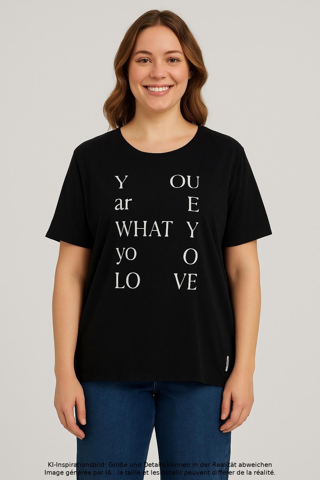 

Marc O Polo Damen T-Shirt, schwarz, Gr. 44