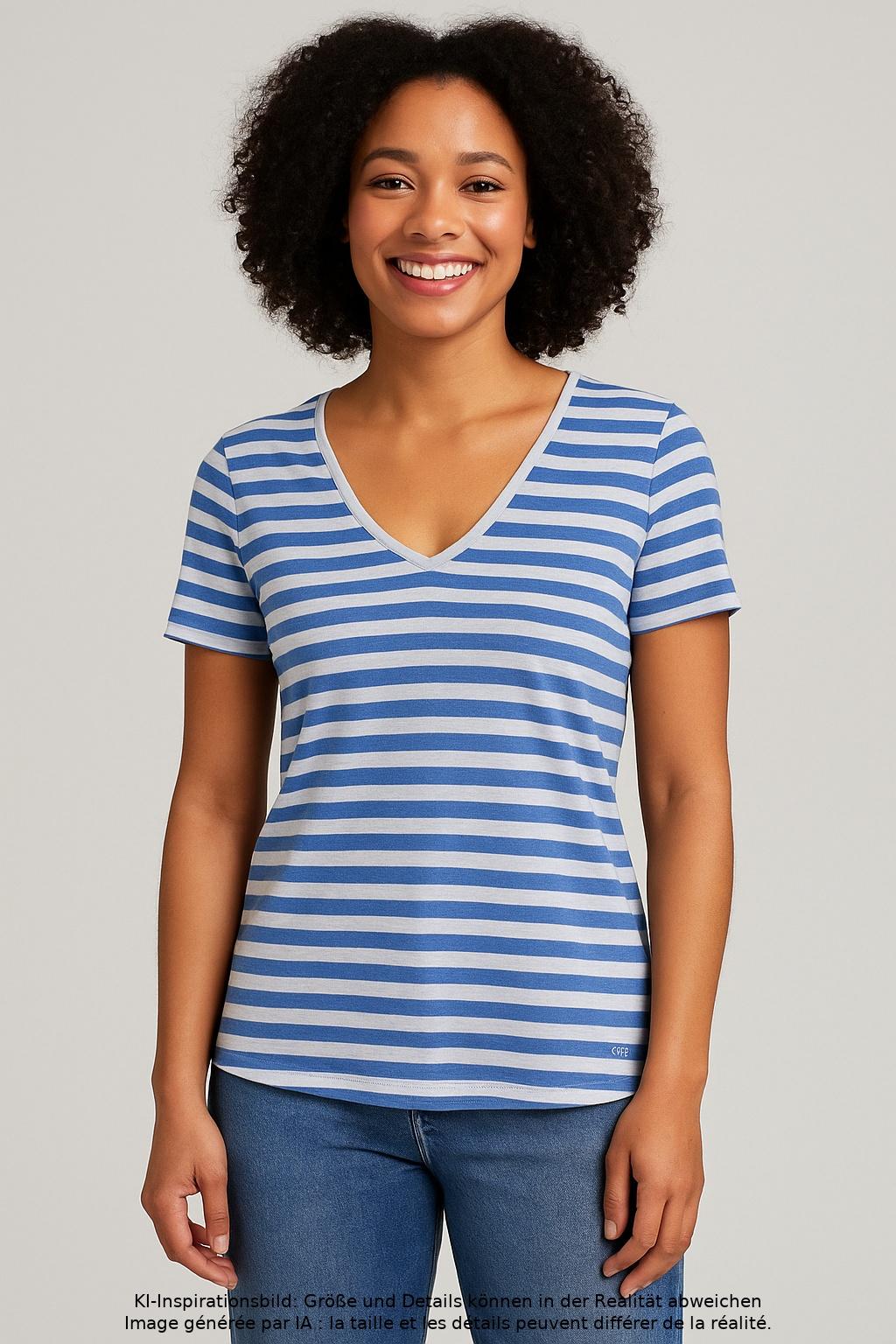 

Marc O Polo Damen T-Shirt, mehrfarbig, Gr. 36