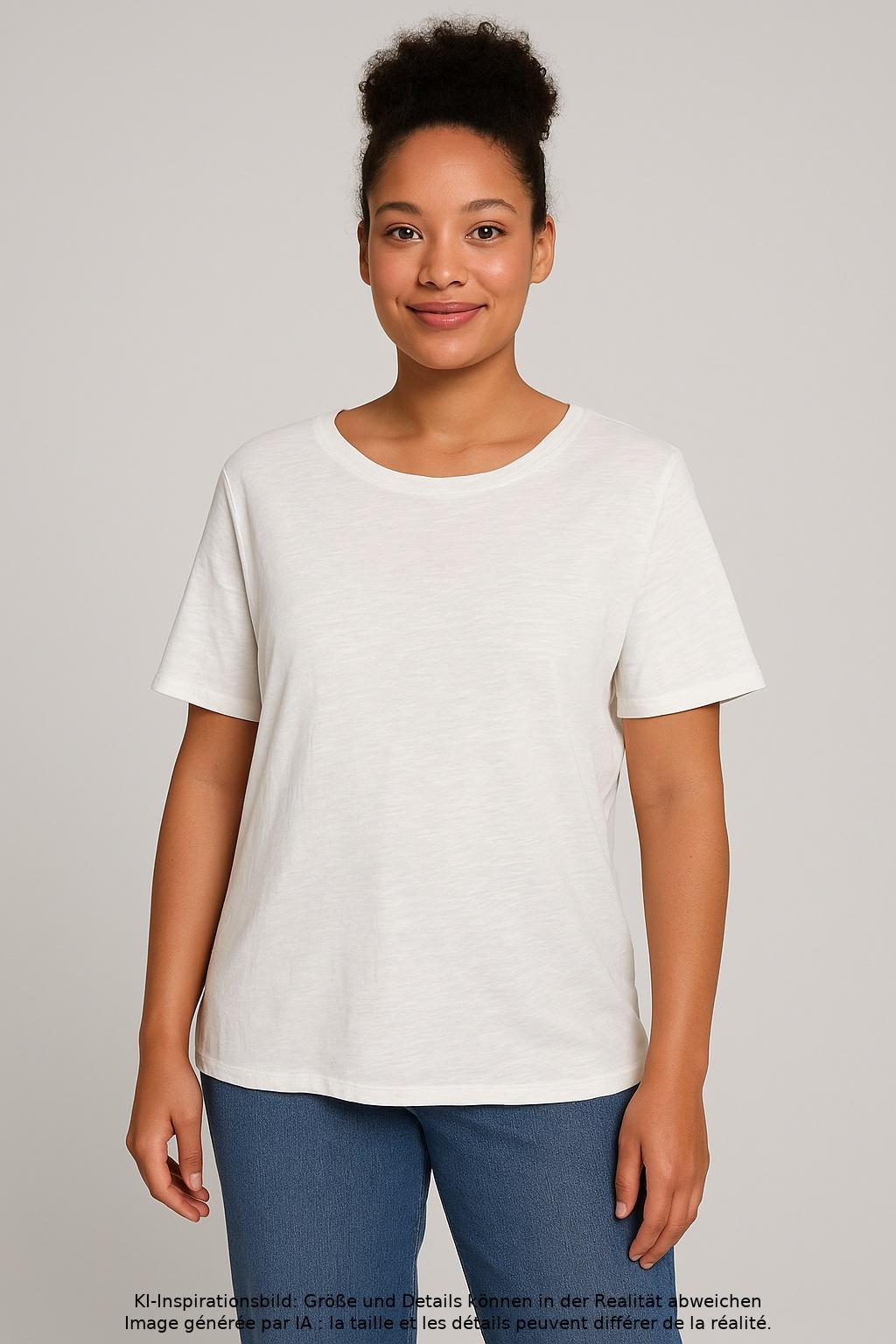 

Marc O Polo Damen T-Shirt, cremeweiß, Gr. 44