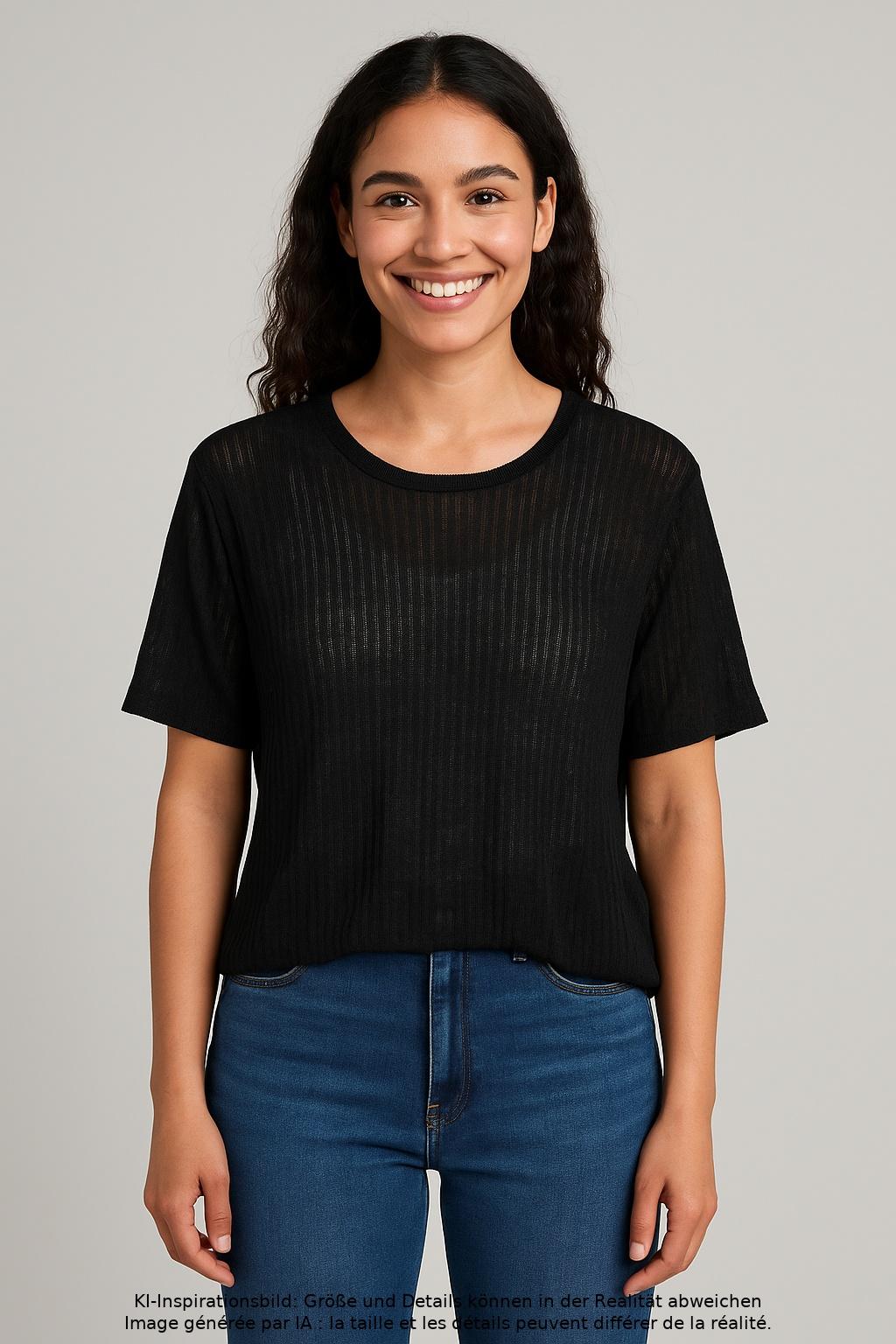 

Marc O Polo Damen T-Shirt, schwarz, Gr. 38