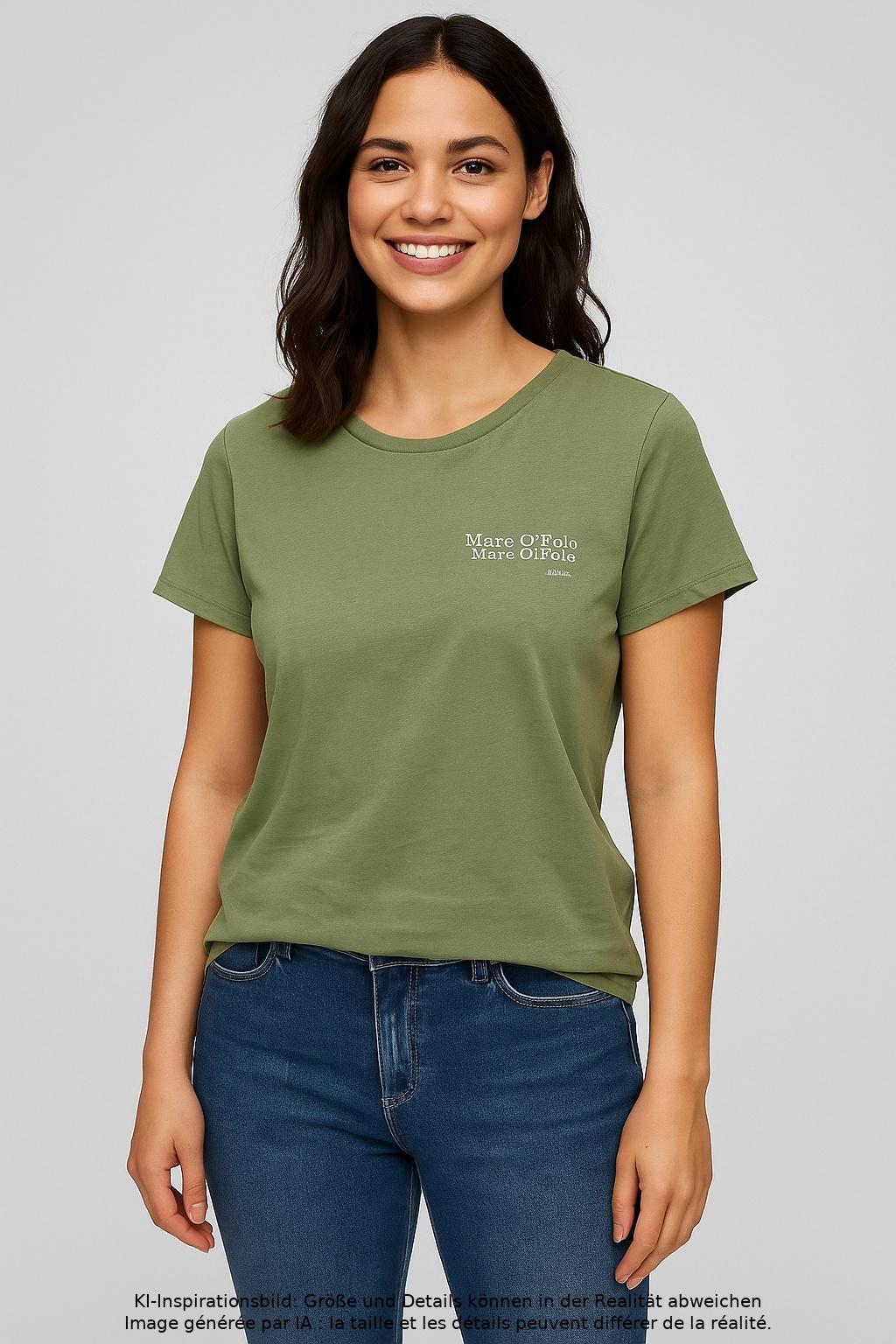 

Marc O Polo Damen T-Shirt, grün, Gr. 38