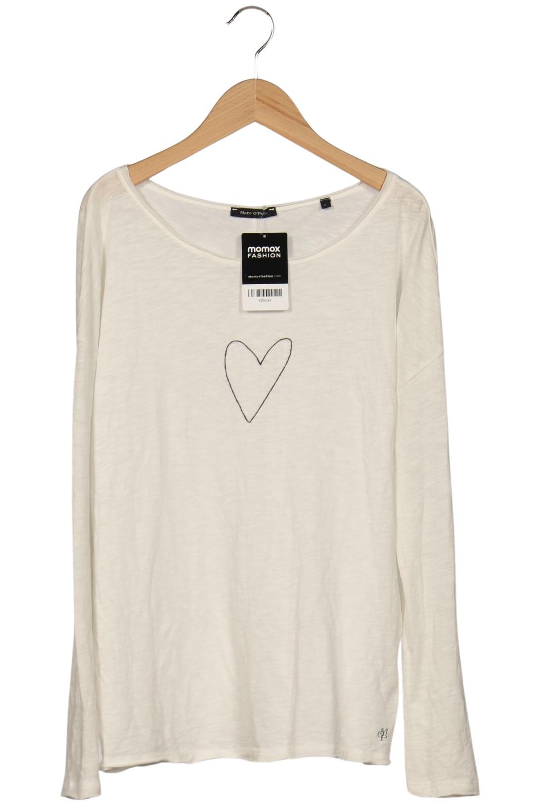 

Marc O Polo Damen Langarmshirt, weiß, Gr. 36