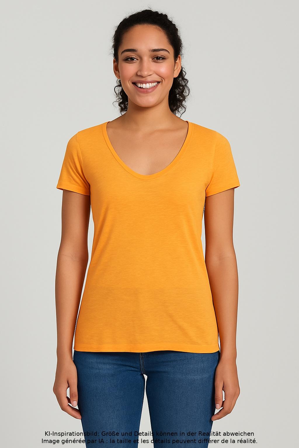 

Marc O Polo Damen T-Shirt, orange, Gr. 36
