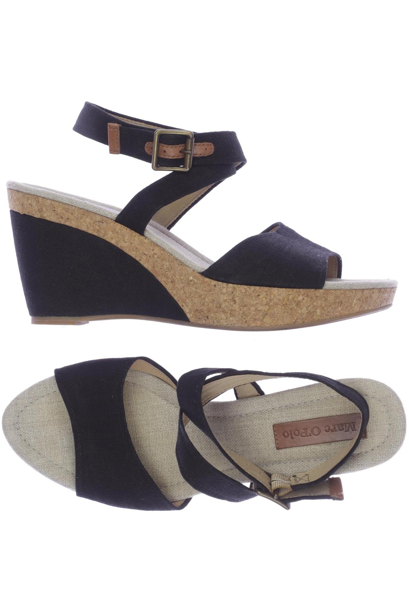 

Marc O Polo Damen Sandale, schwarz, Gr. 6