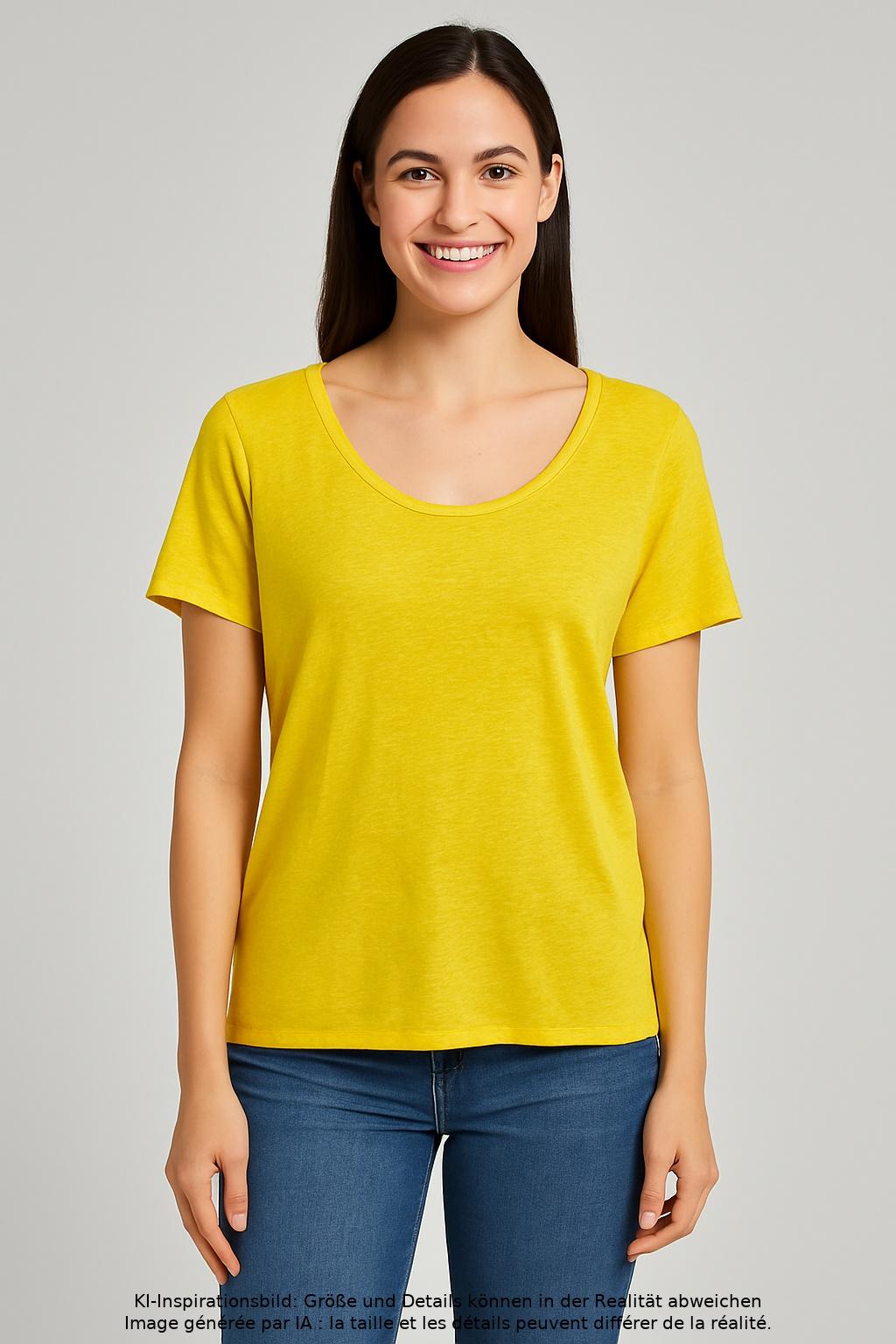 

Marc O Polo Damen T-Shirt, gelb, Gr. 42