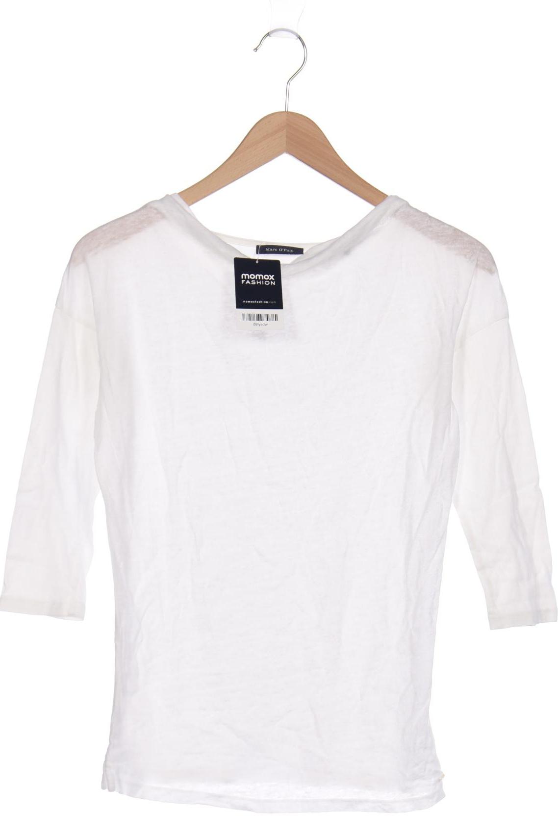 

Marc O Polo Damen Langarmshirt, weiß, Gr. 34