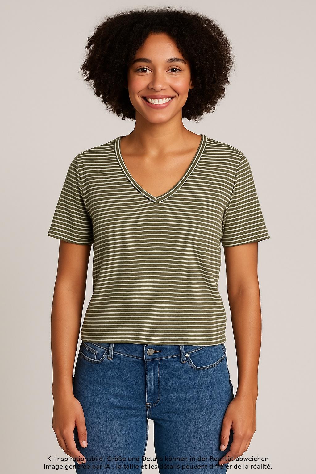 

Marc O Polo Damen T-Shirt, mehrfarbig, Gr. 34