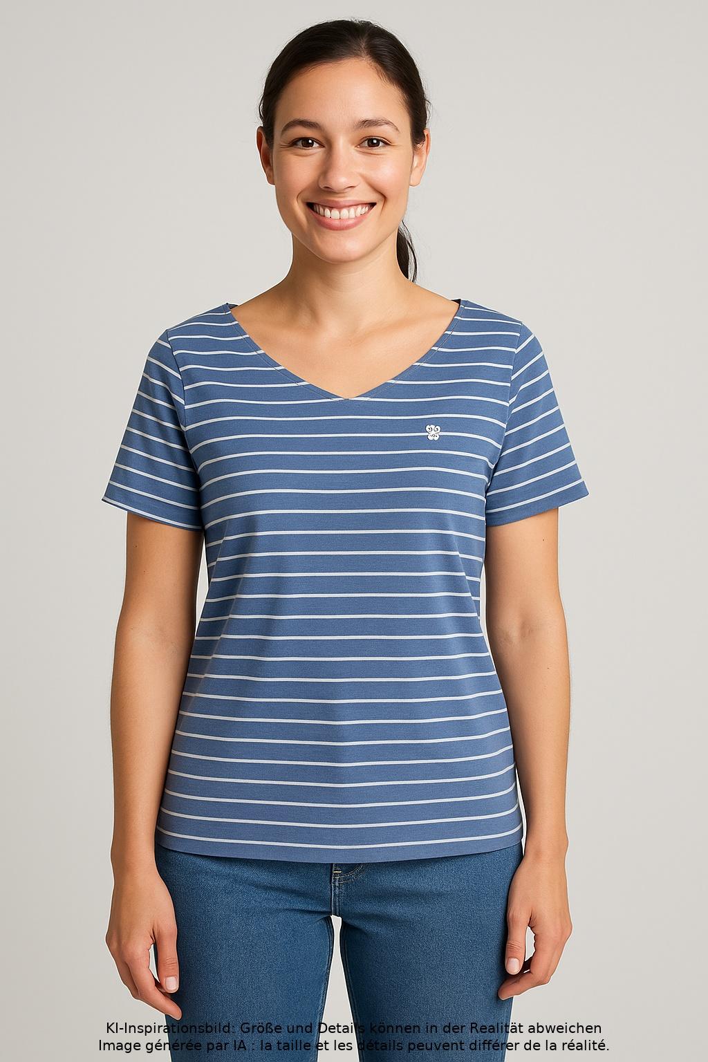 

Marc O Polo Damen T-Shirt, mehrfarbig, Gr. 36