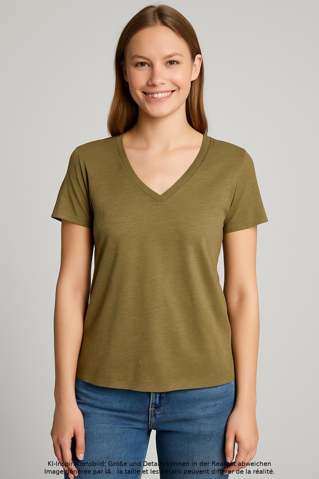 

Marc O Polo Damen T-Shirt, grün, Gr. 34