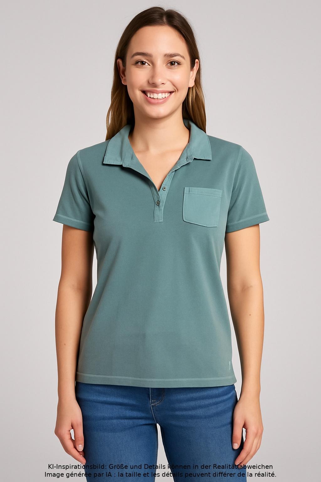 

Marc O Polo Damen Poloshirt, türkis, Gr. 42