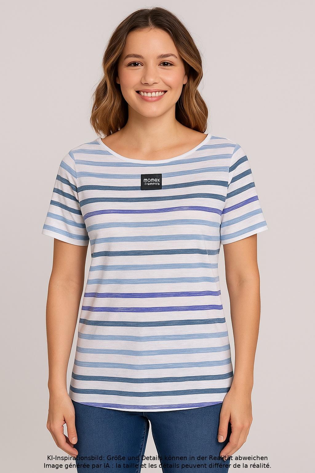 

Marc O Polo Damen T-Shirt, mehrfarbig, Gr. 38
