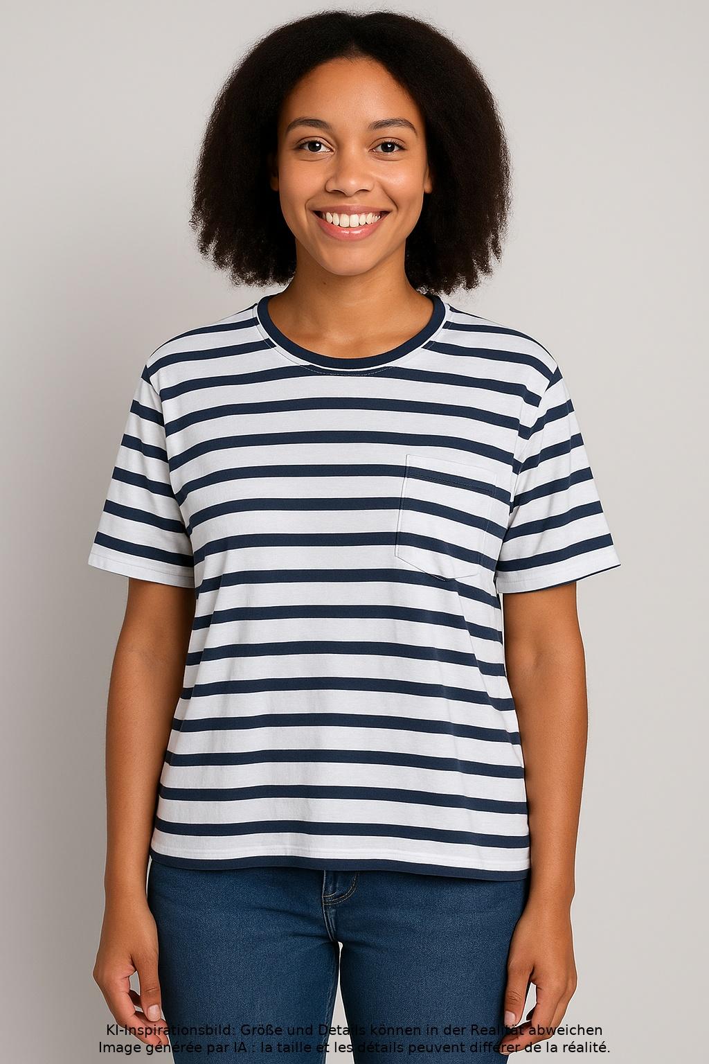 

Marc O Polo Damen T-Shirt, mehrfarbig, Gr. 38