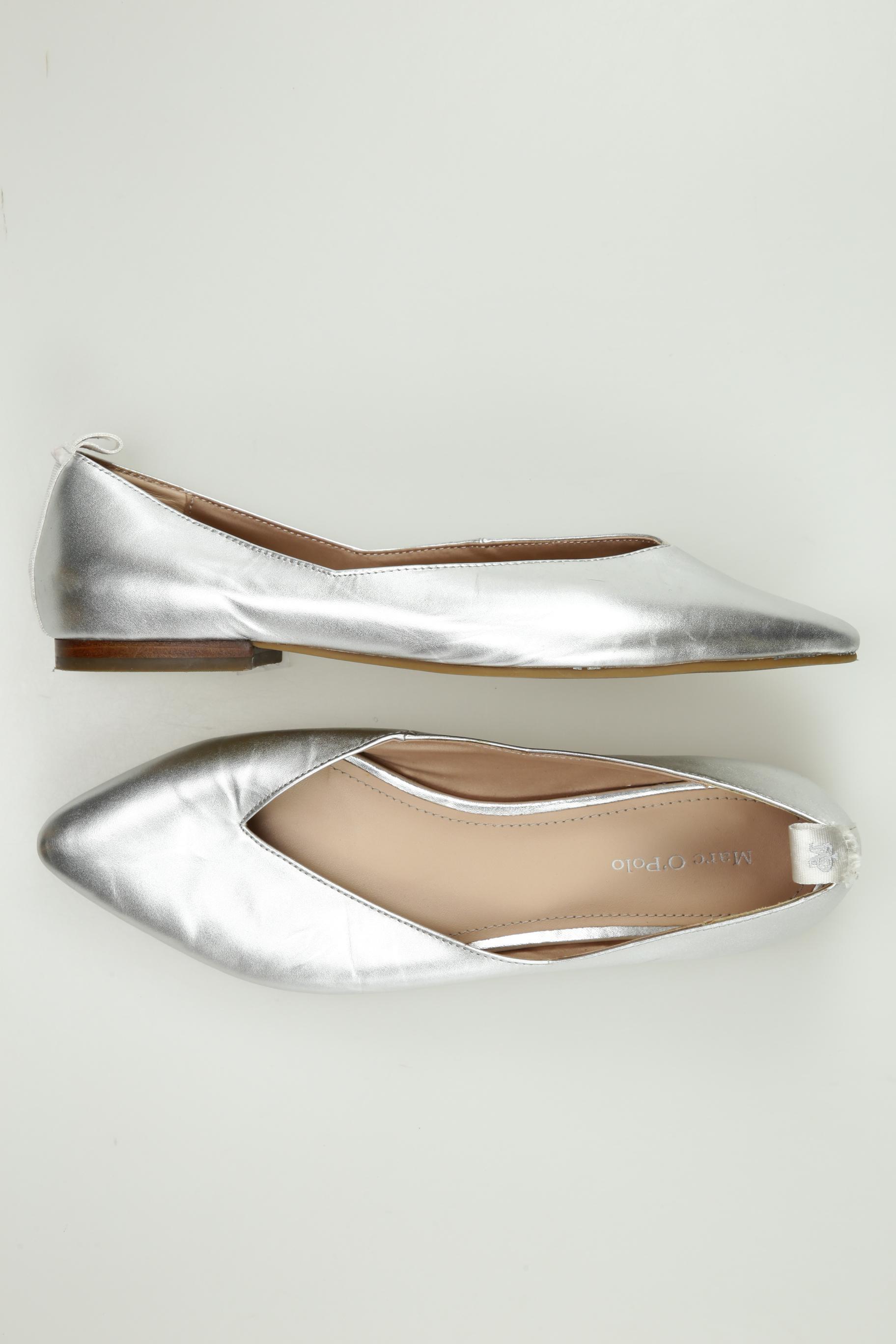 

Marc O Polo Damen Ballerinas, silber, Gr. 8