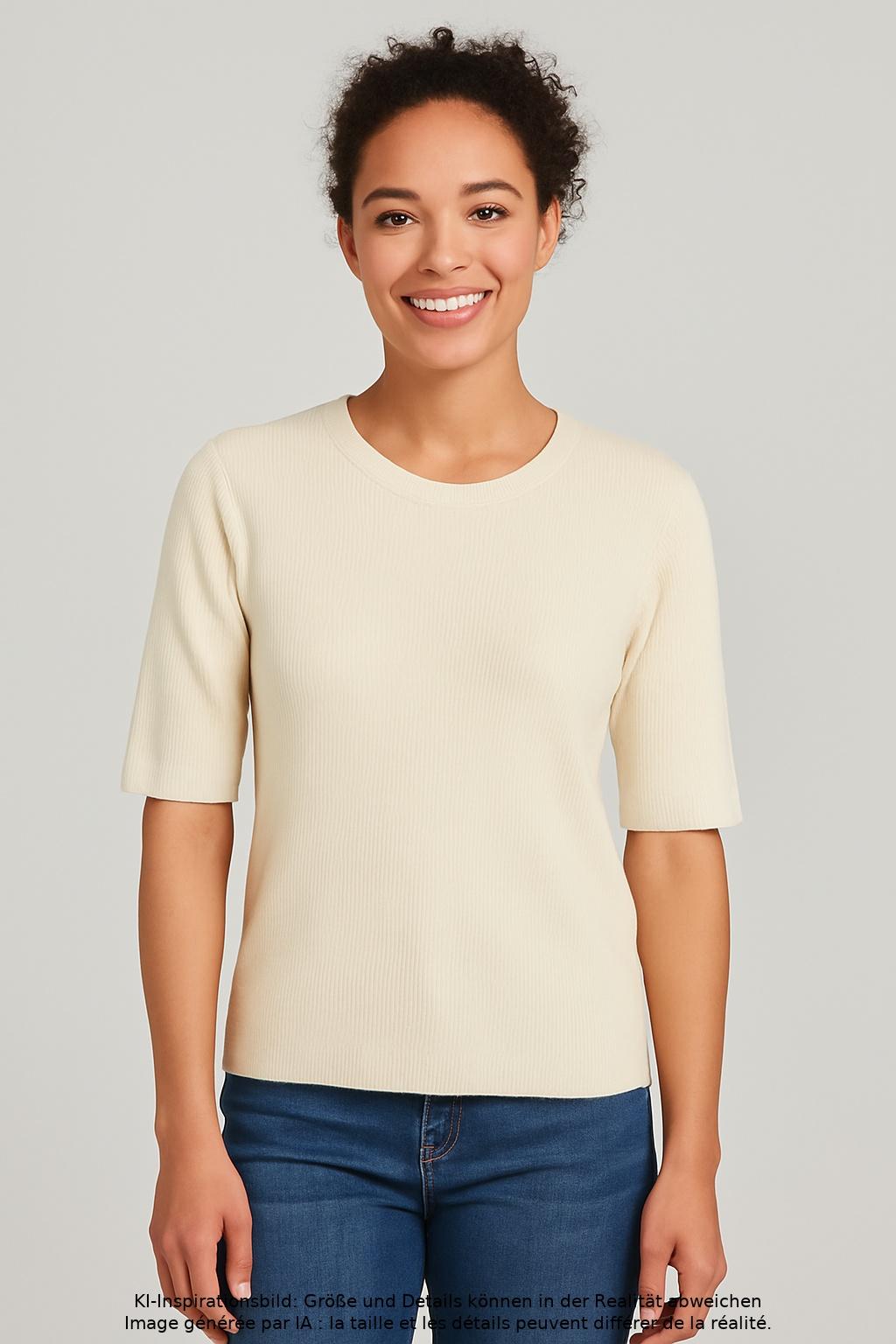 

Marc O Polo Damen T-Shirt, cremeweiß, Gr. 36