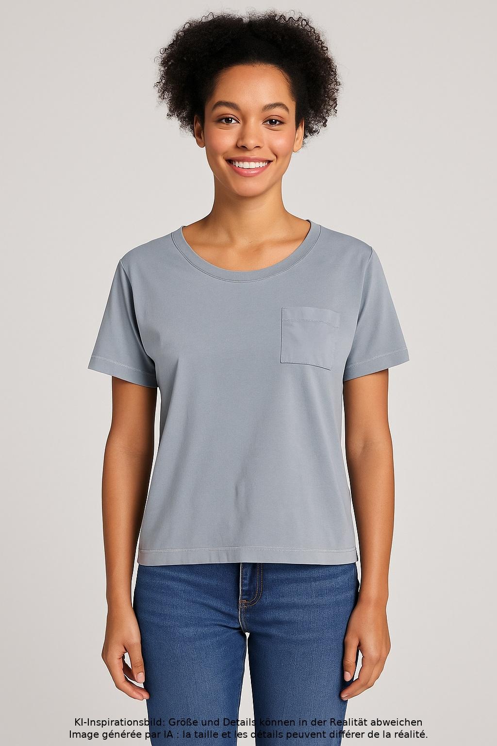 

Marc O Polo Damen T-Shirt, hellblau, Gr. 34