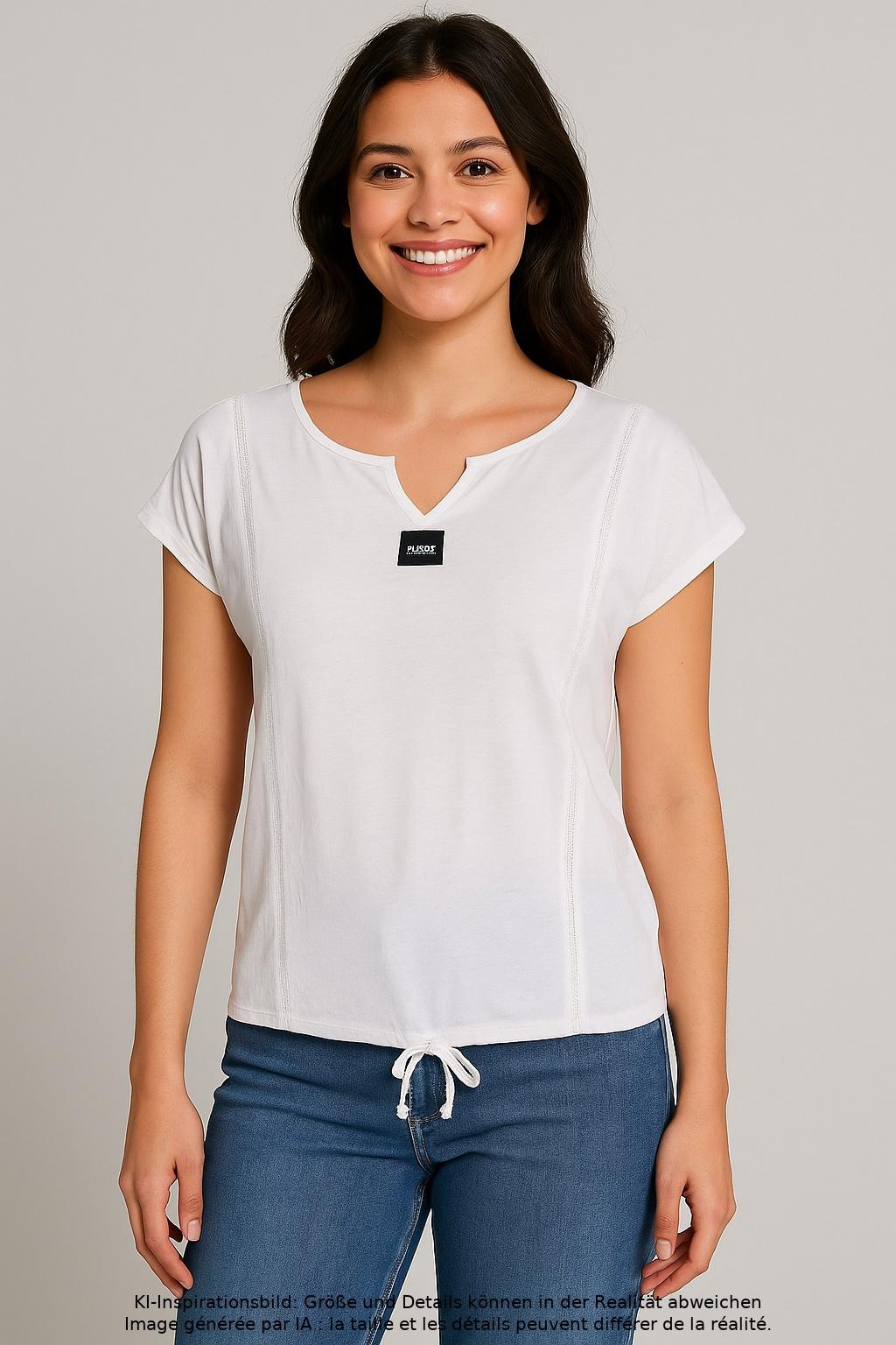 

Marc O Polo Damen T-Shirt, weiß, Gr. 38