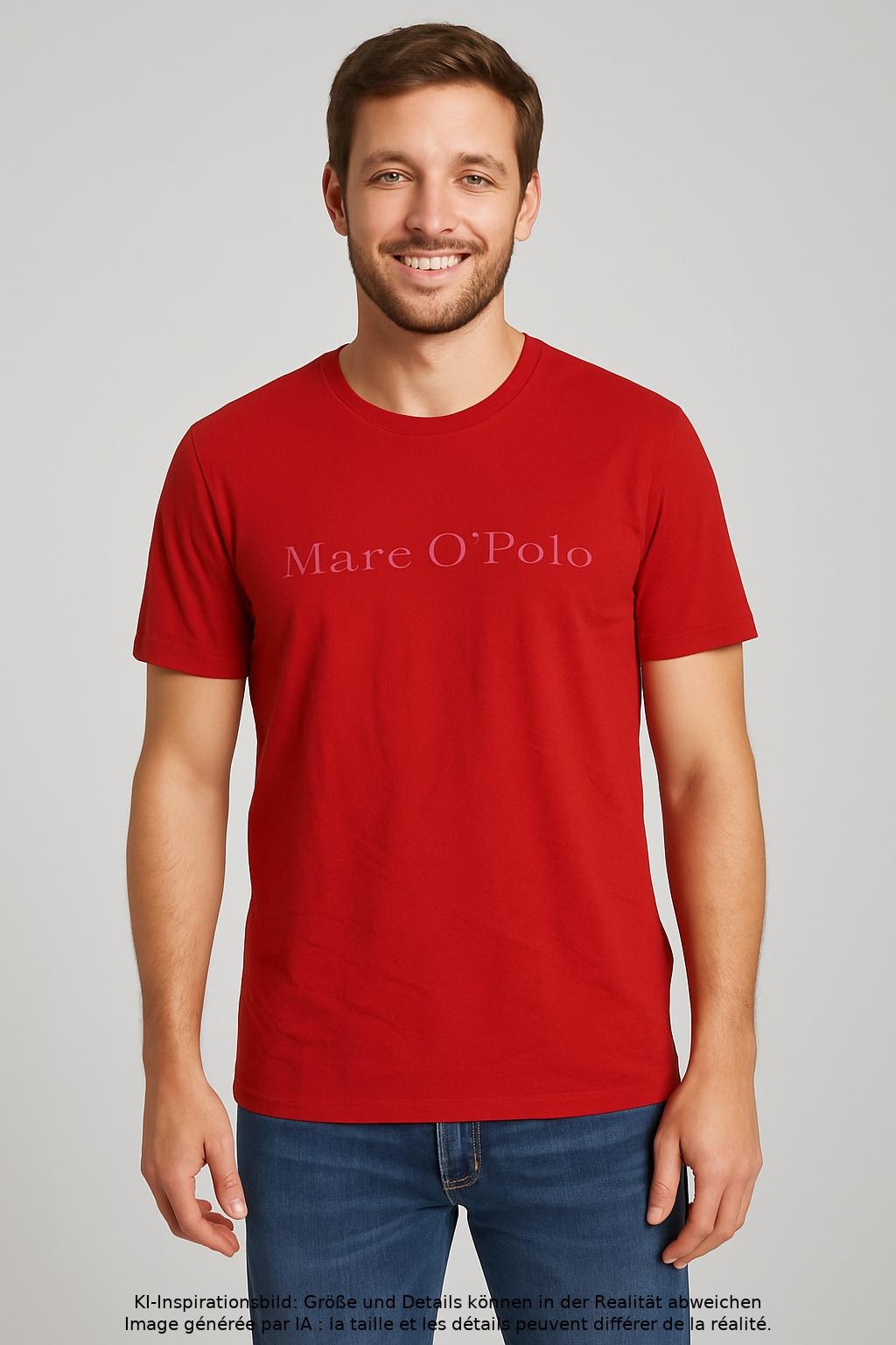 

Marc O Polo Herren T-Shirt, rot, Gr. 52