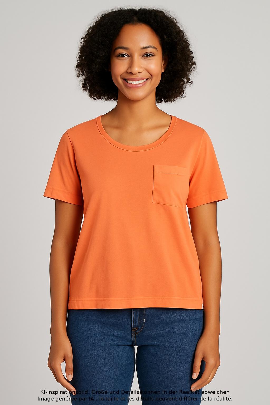 

Marc O Polo Damen T-Shirt, orange, Gr. 34