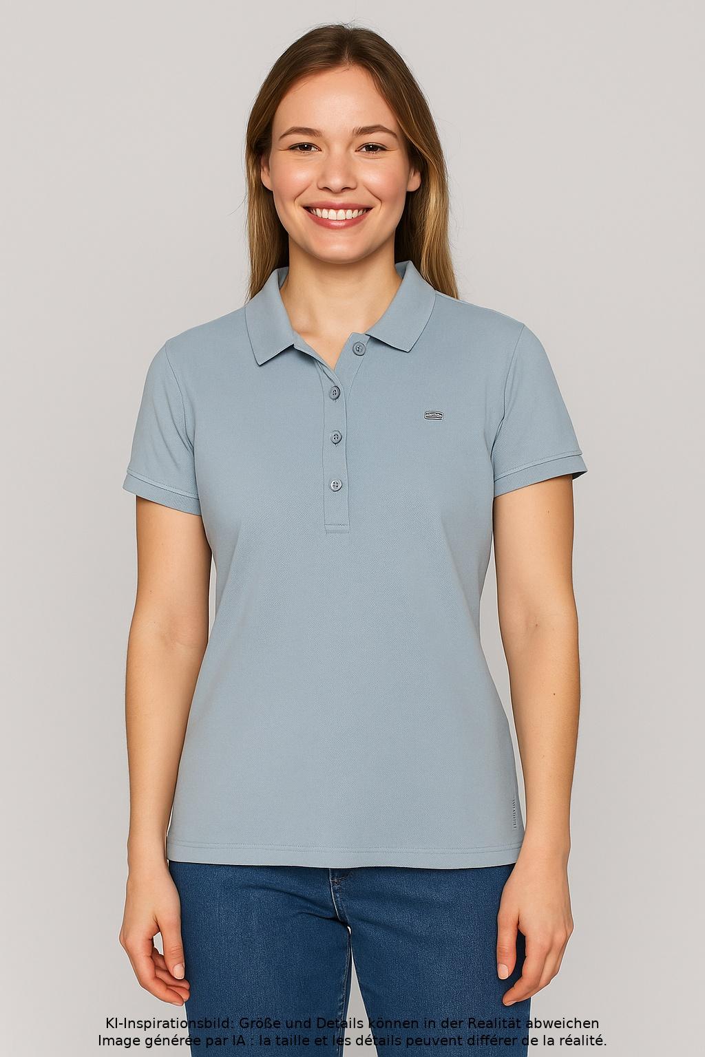 

Marc O Polo Damen Poloshirt, hellblau, Gr. 42