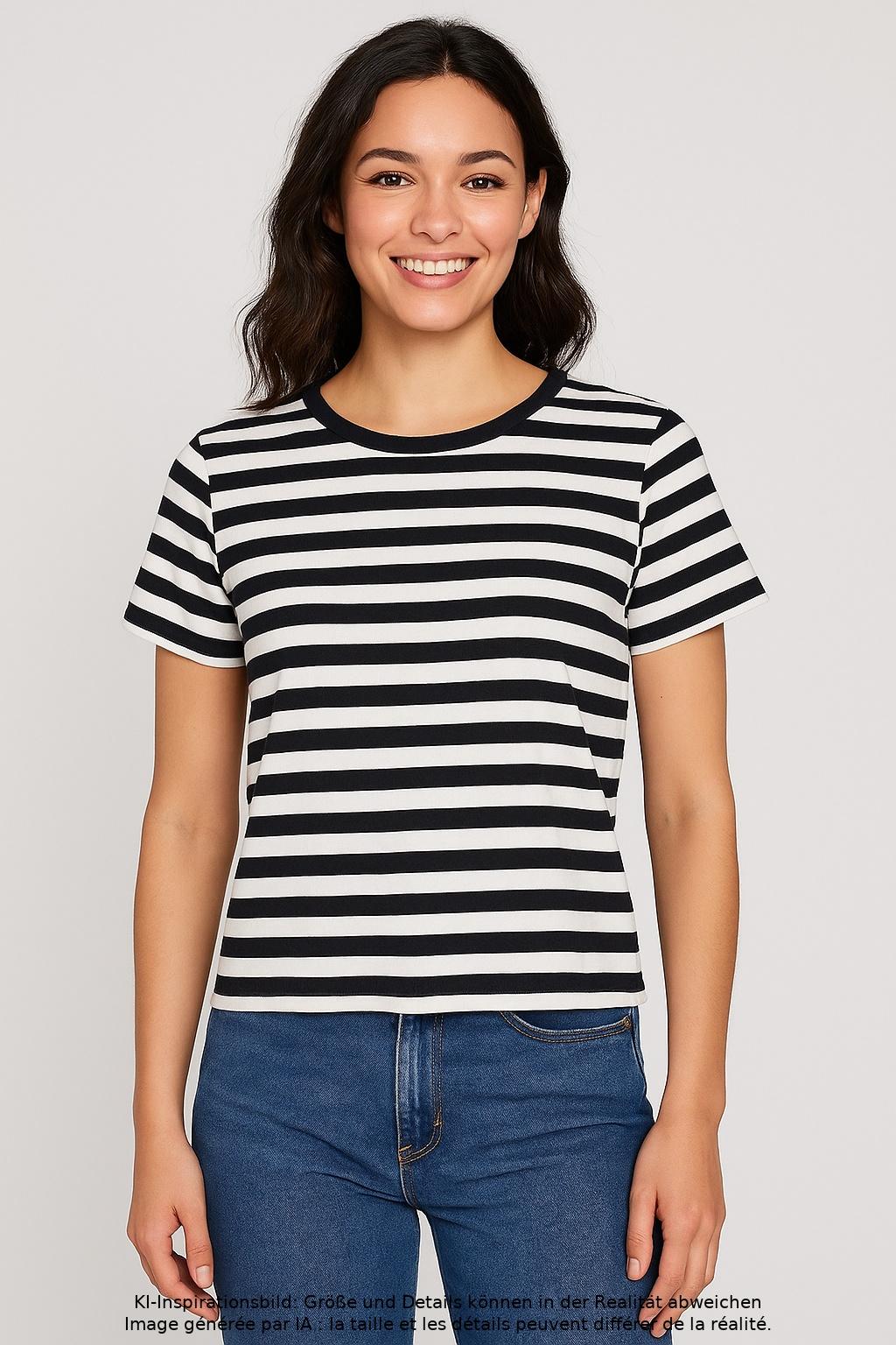 

Marc O Polo Damen T-Shirt, mehrfarbig, Gr. 34