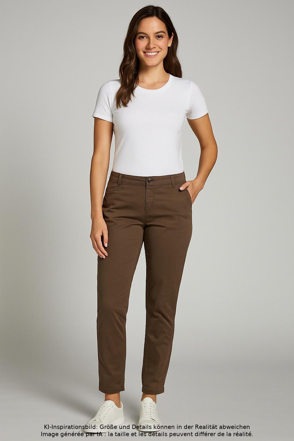 

Marc O Polo Damen Stoffhose, braun, Gr. 38