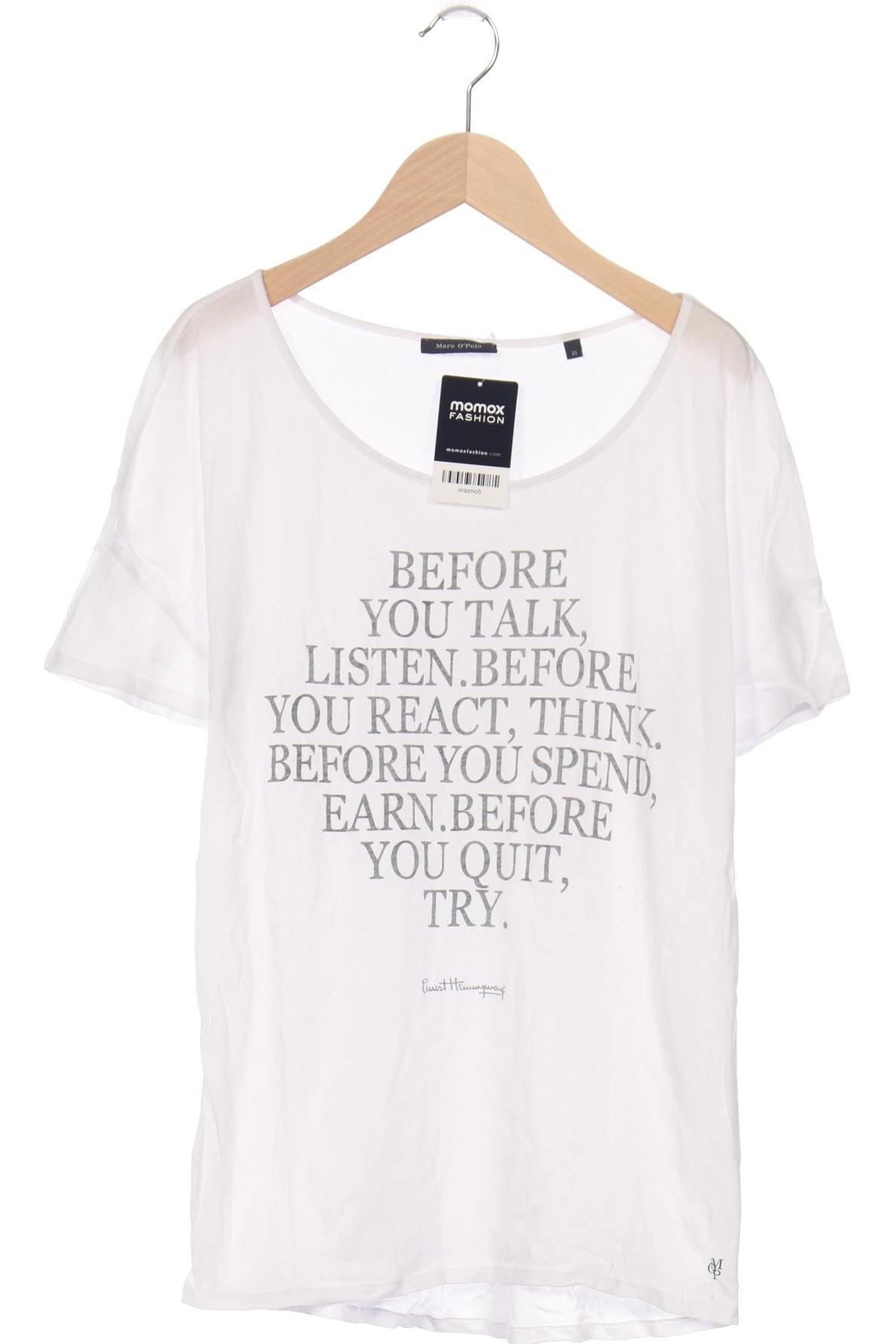 

Marc O Polo Damen T-Shirt, weiß, Gr. 34