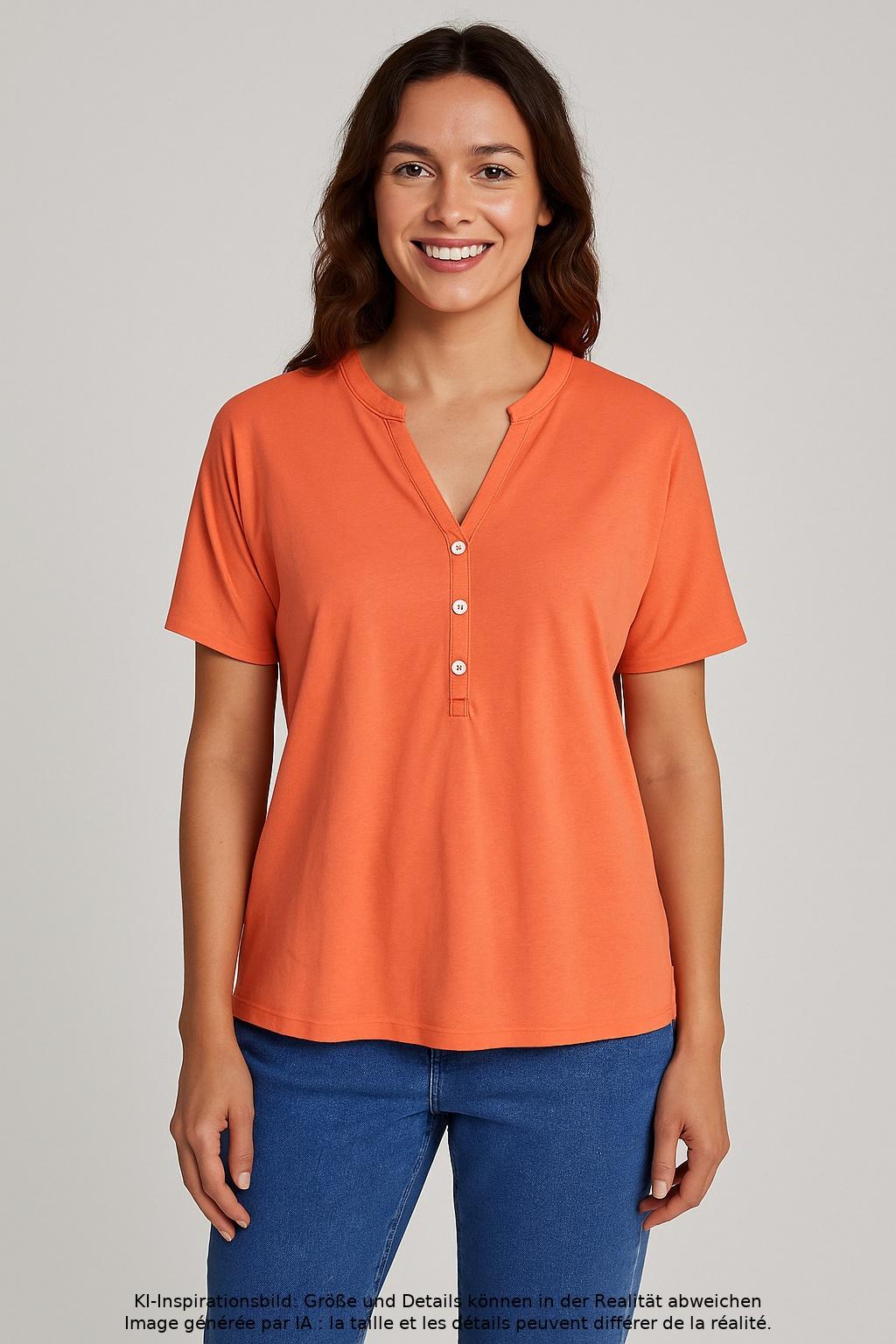 

Marc O Polo Damen T-Shirt, orange, Gr. 38