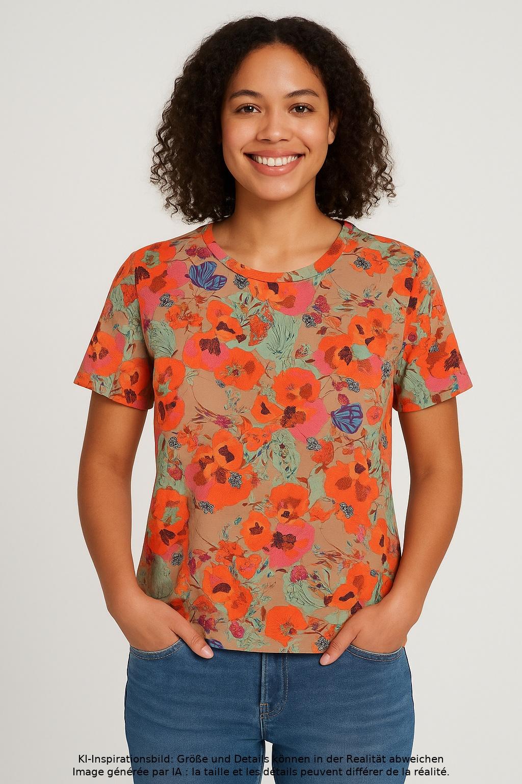 

Marc O Polo Damen T-Shirt, mehrfarbig, Gr. 36