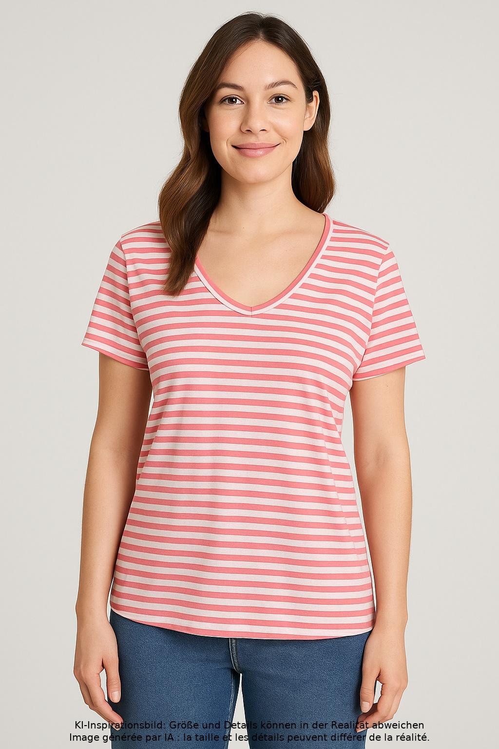 

Marc O Polo Damen T-Shirt, mehrfarbig, Gr. 46