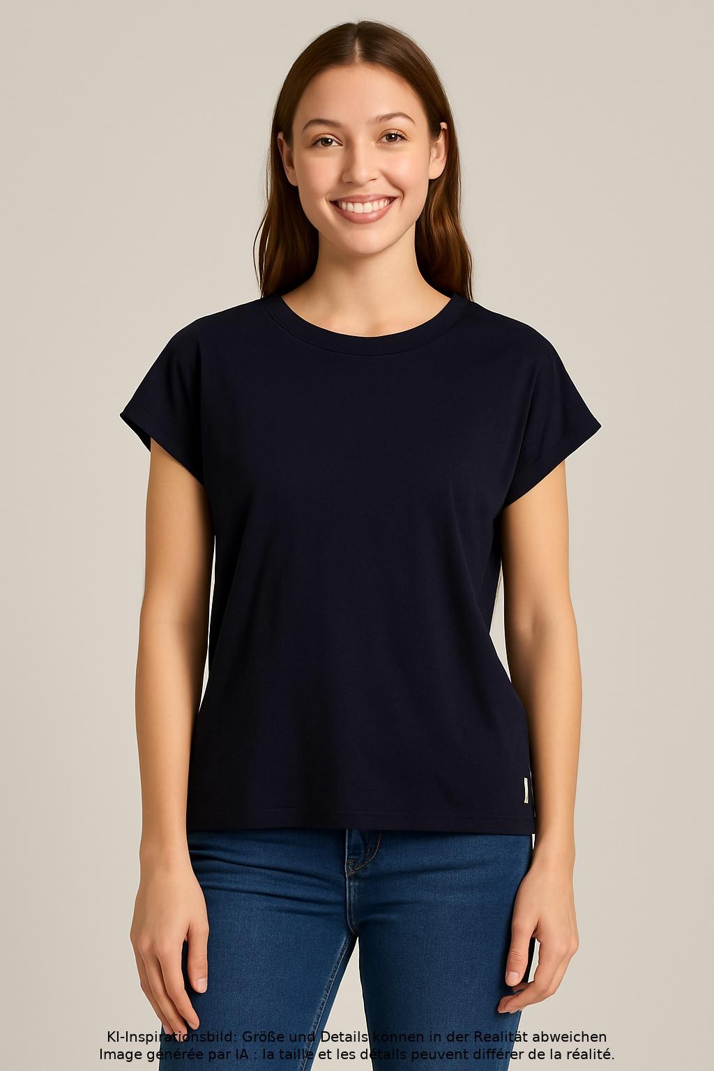 

Marc O Polo Damen T-Shirt, marineblau, Gr. 34