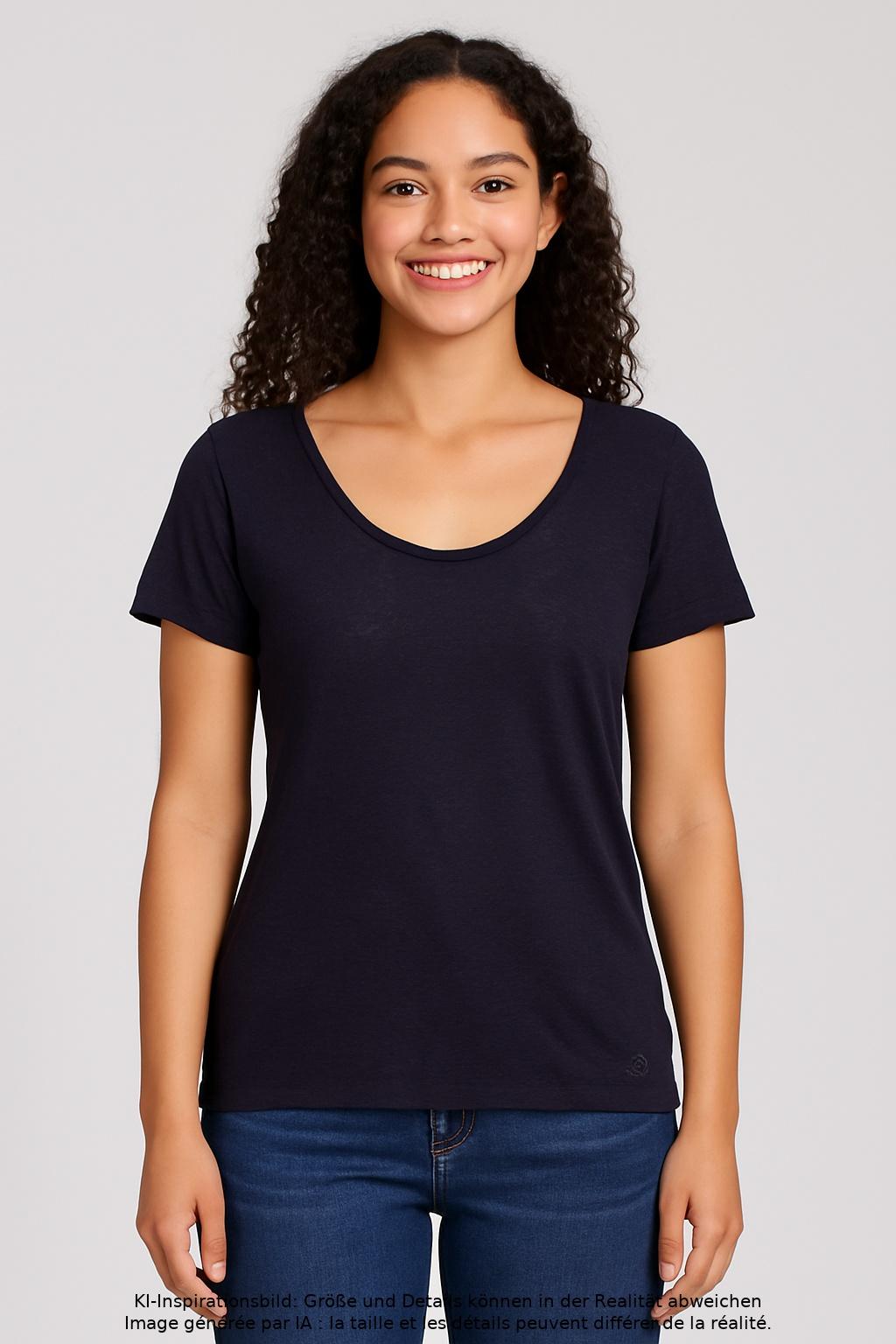 

Marc O Polo Damen T-Shirt, marineblau, Gr. 38