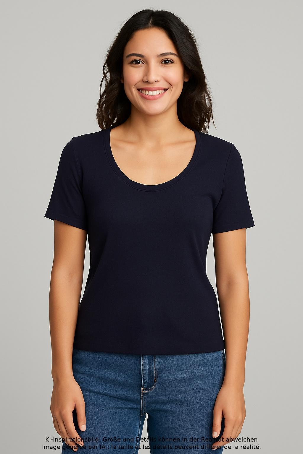 

Marc O Polo Damen T-Shirt, marineblau, Gr. 36