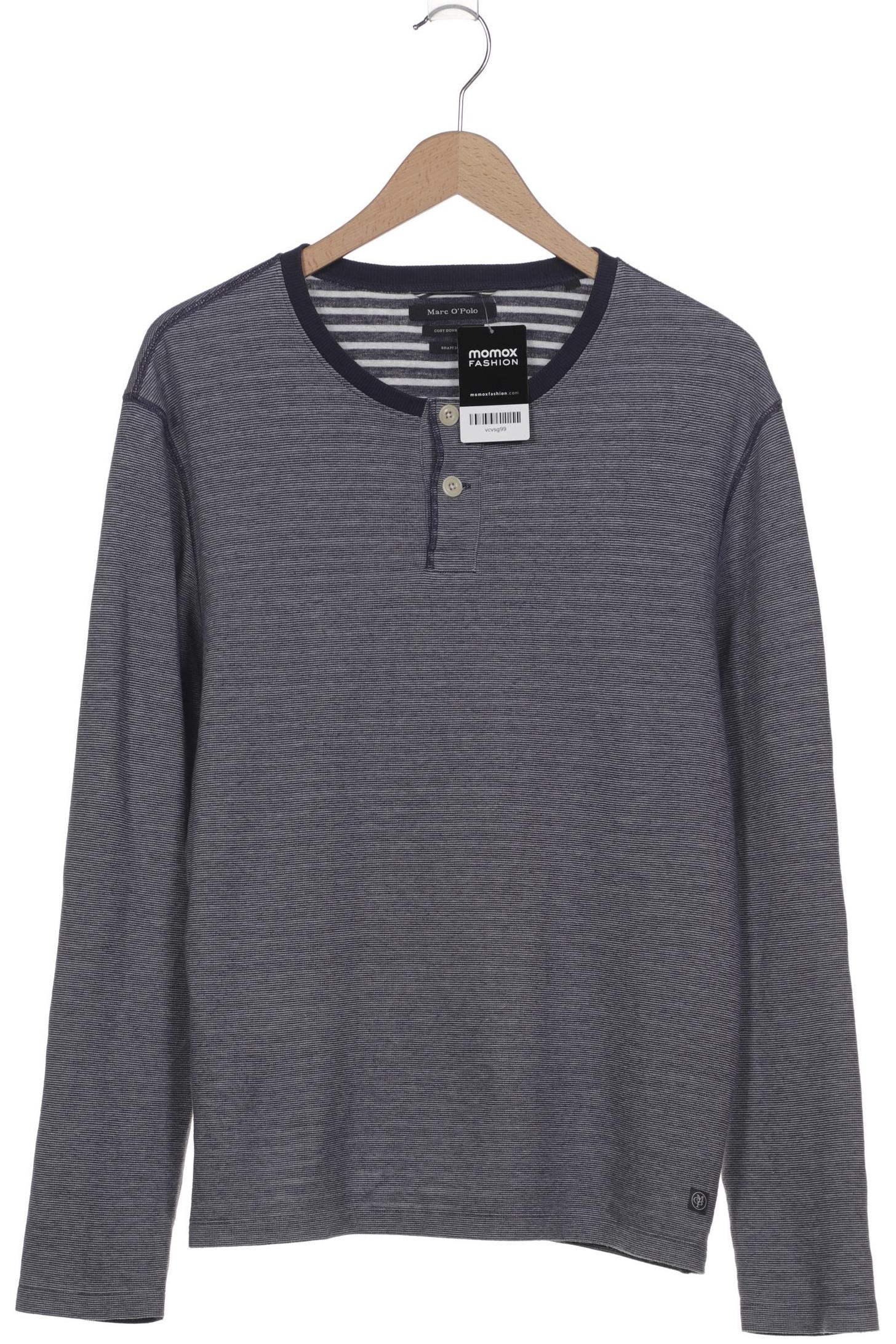 

Marc O Polo Herren Langarmshirt, blau, Gr. 52