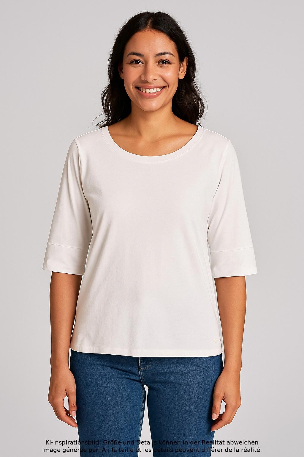 

Marc O Polo Damen T-Shirt, weiß, Gr. 38