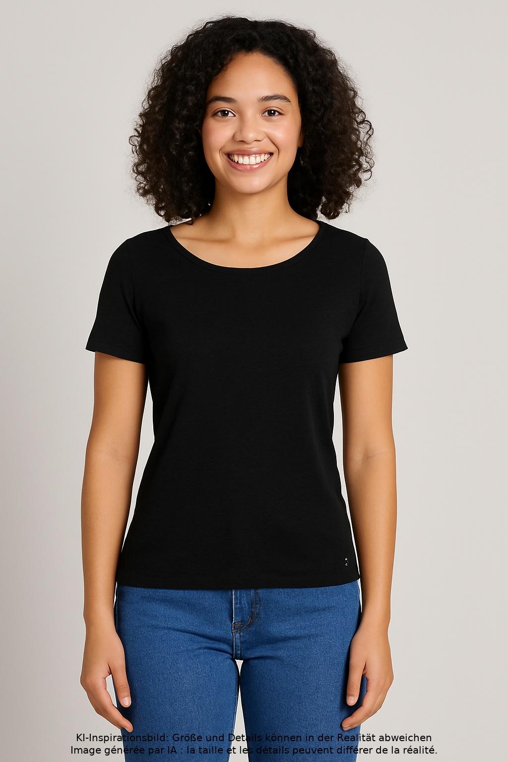 

Marc O Polo Damen T-Shirt, schwarz, Gr. 36