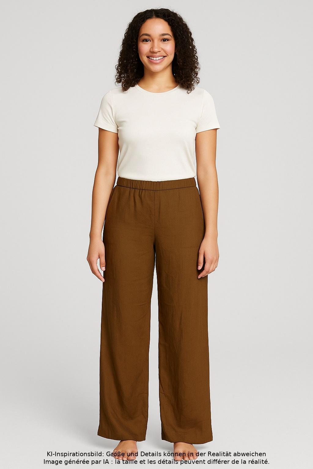 

Marc O Polo Damen Stoffhose, braun, Gr. 42