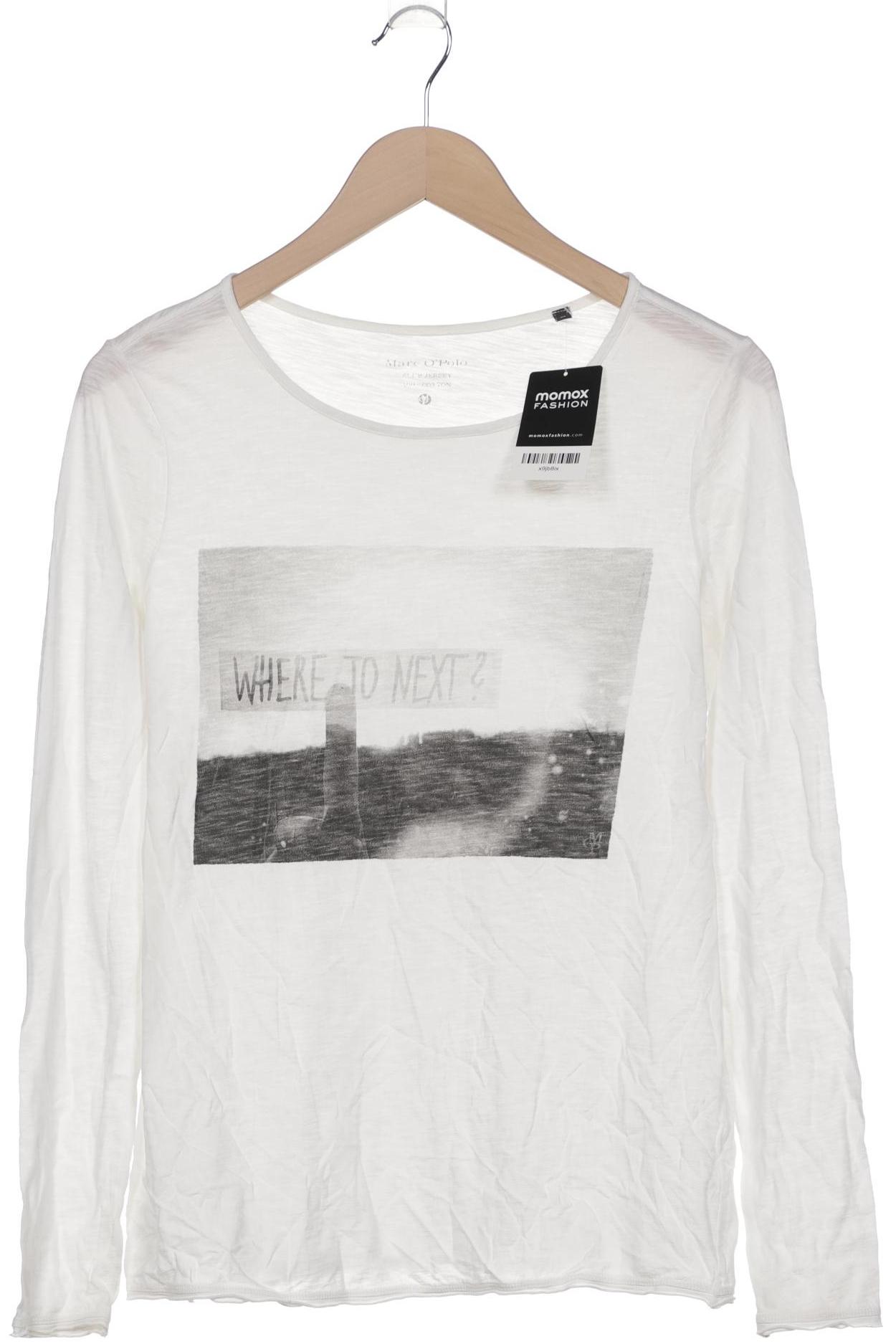 

Marc O Polo Damen Langarmshirt, weiß, Gr. 34