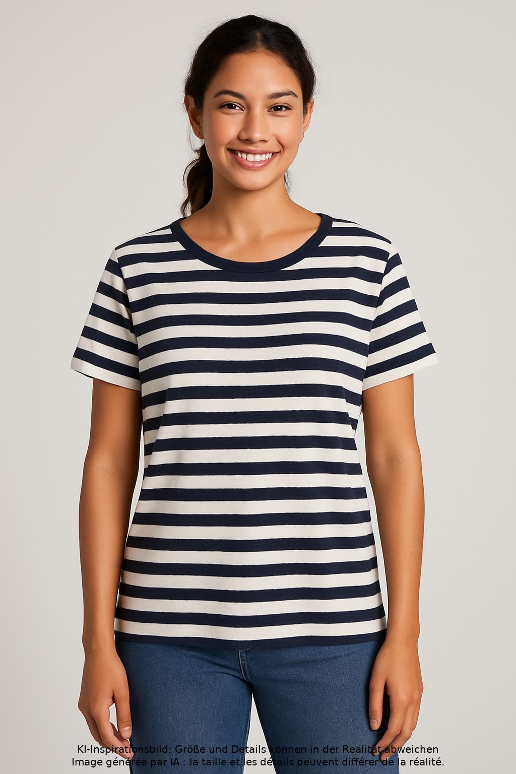 

Marc O Polo Damen T-Shirt, mehrfarbig, Gr. 42