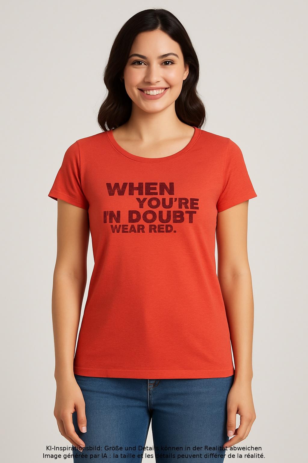 

Marc O Polo Damen T-Shirt, rot, Gr. 42