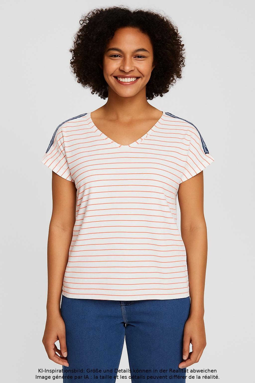 

Marc O Polo Damen T-Shirt, mehrfarbig, Gr. 38