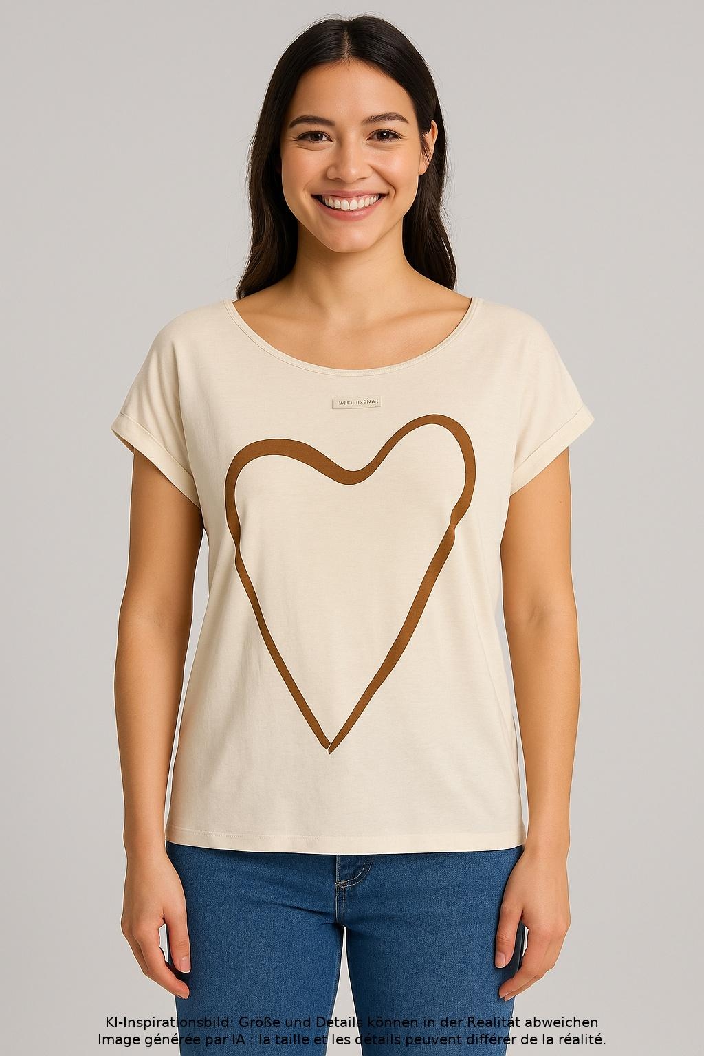 

Marc O Polo Damen T-Shirt, beige, Gr. 38