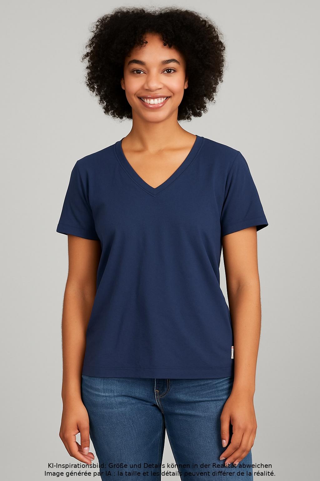 

Marc O Polo Damen T-Shirt, marineblau, Gr. 38