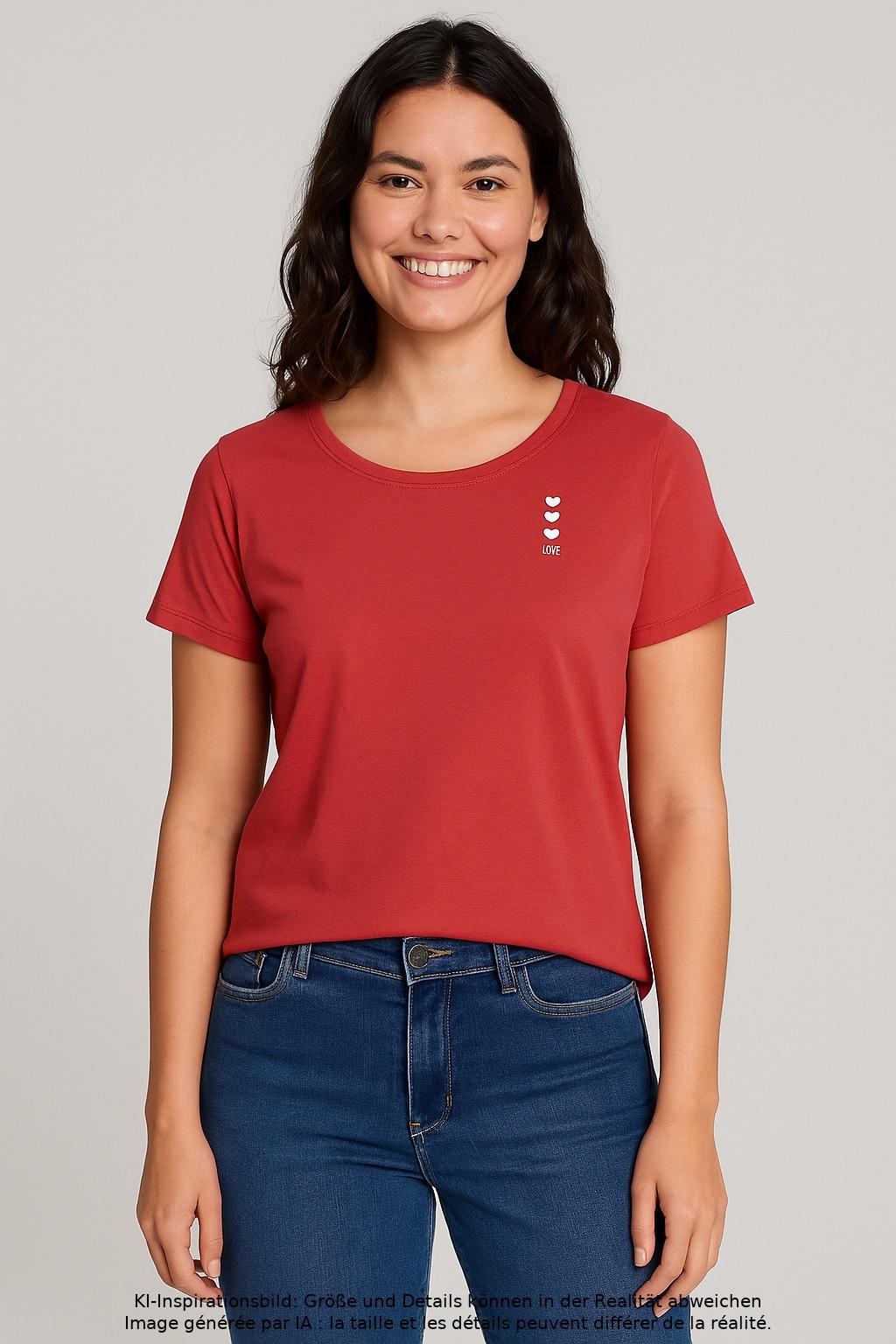 

Marc O Polo Damen T-Shirt, rot, Gr. 42