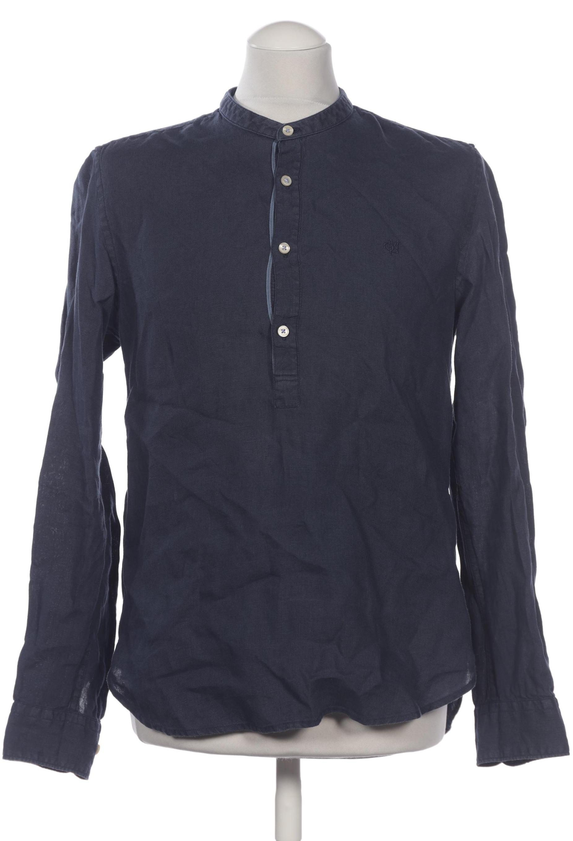 

Marc O Polo Herren Hemd, marineblau, Gr. 44