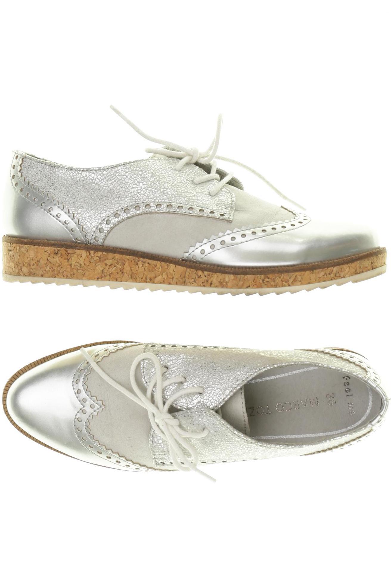 

Marco Tozzi Damen Halbschuh, silber, Gr. 36
