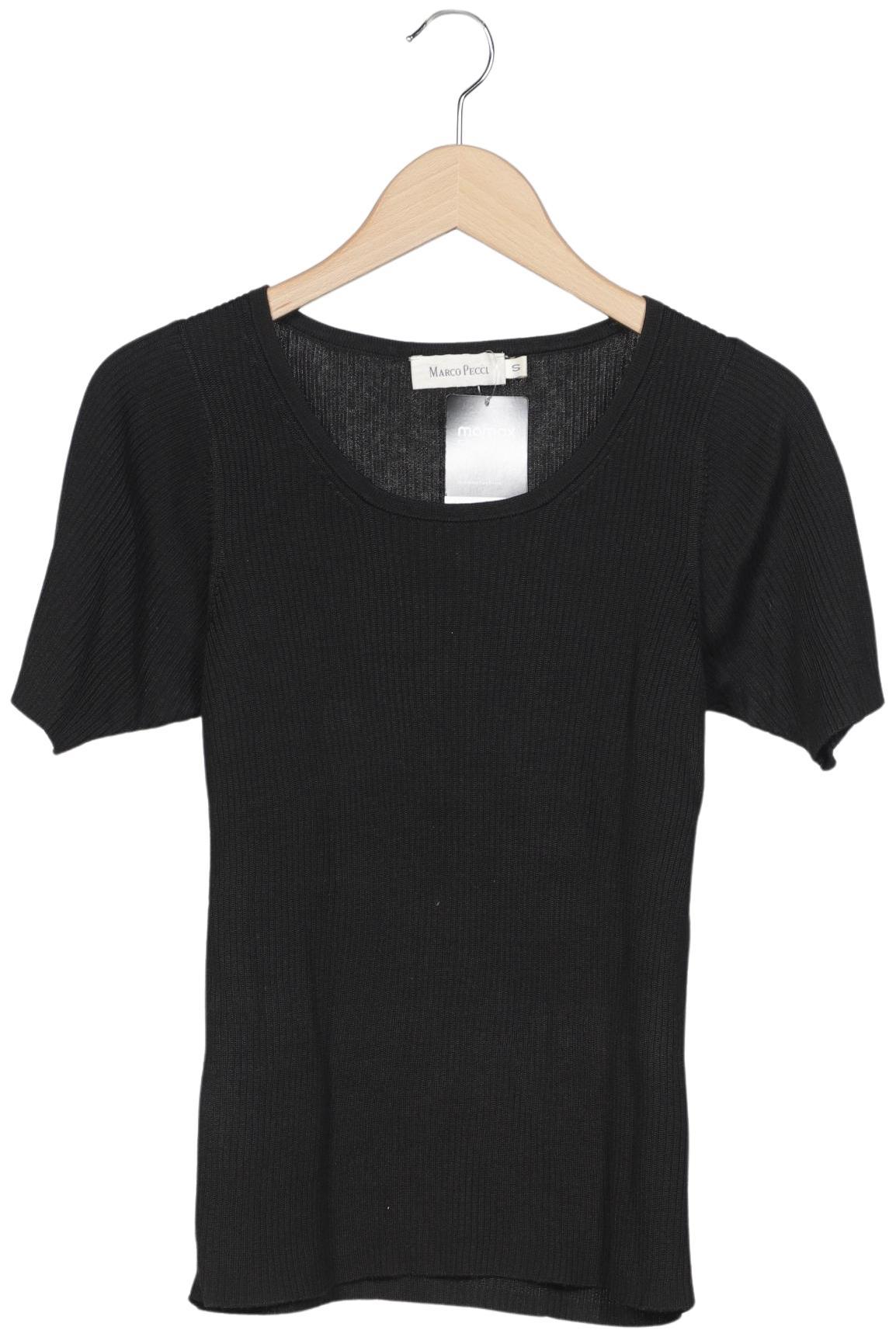 

Marco Pecci Damen T-Shirt, schwarz, Gr. 36