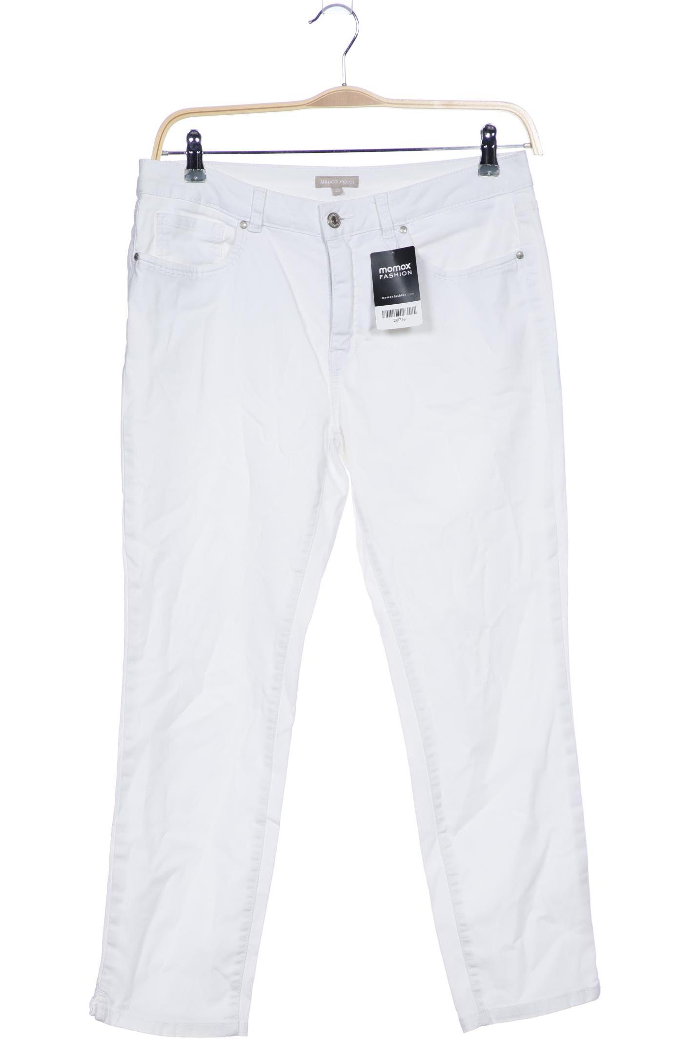 

Marco Pecci Damen Stoffhose, weiß, Gr. 40