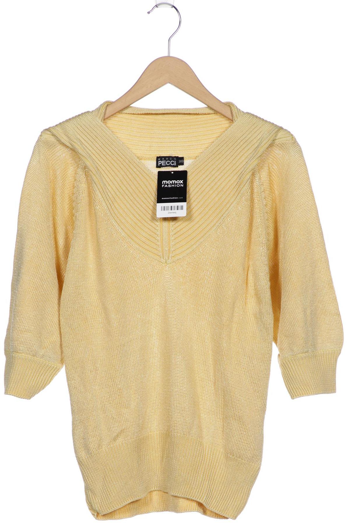 

MARCO PECCI Damen Pullover, gelb