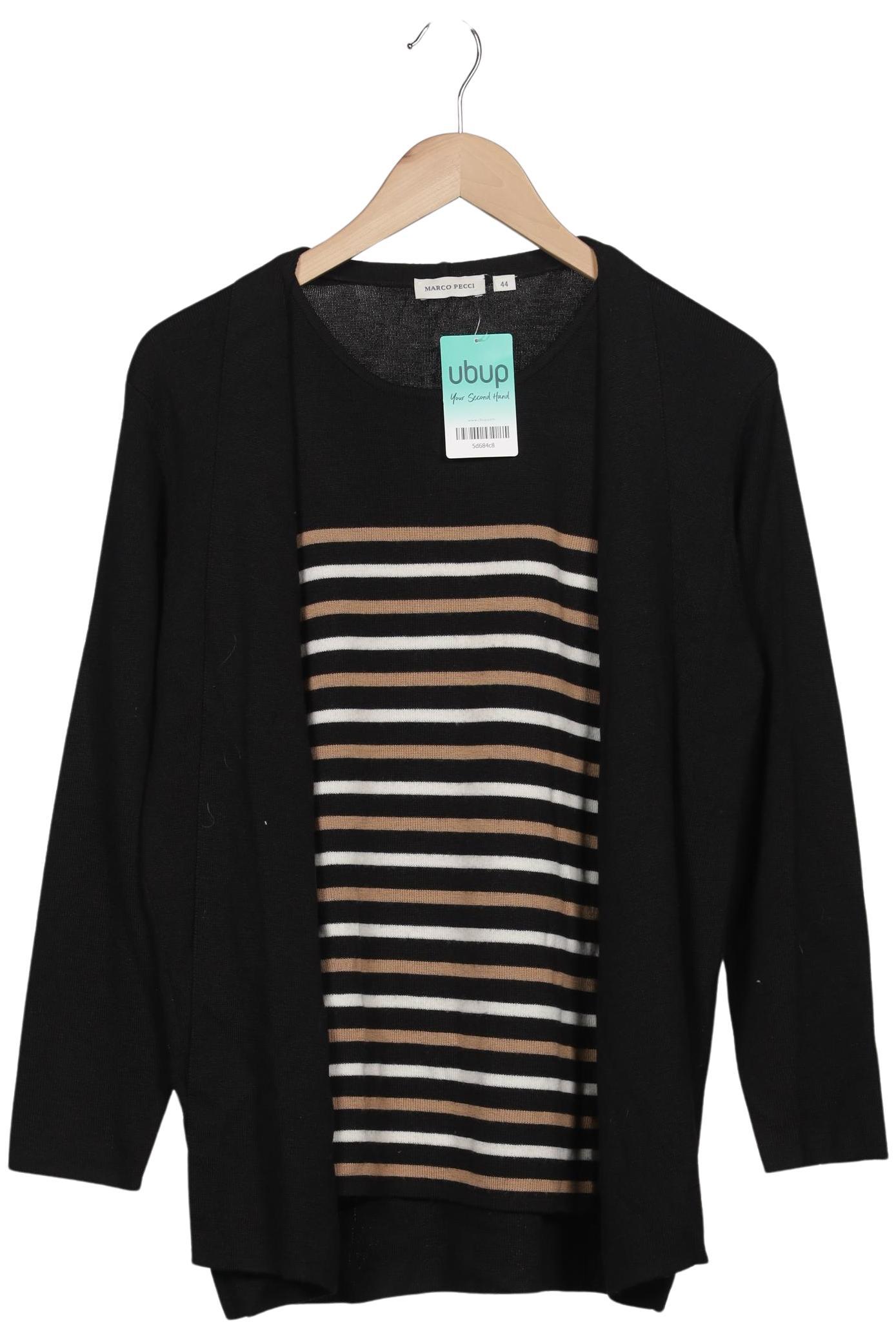 

Marco Pecci Damen Strickjacke, schwarz, Gr. 44