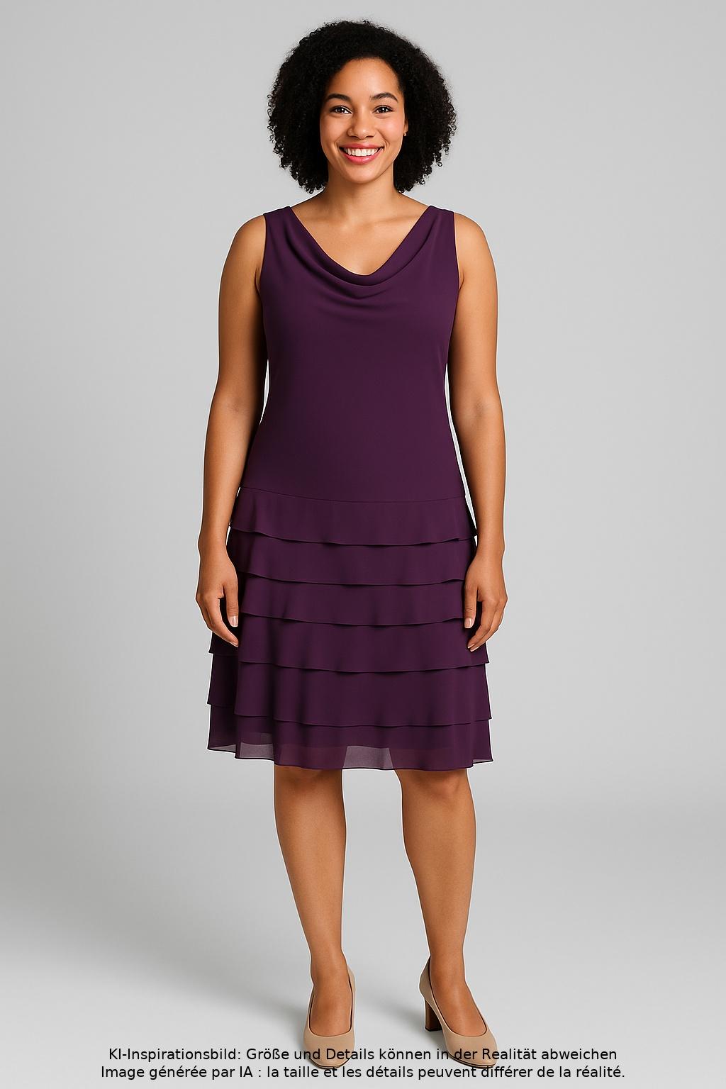 

Marco Pecci Damen Kleid, flieder, Gr. 44